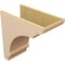 Ekena Millwork 12"W x 24"D x 24"H Classic Hughes Rough Cedar Woodgrain TimberThane Corbel, Primed Tan CORUR12X24X24HUGRCPR - alternate 6